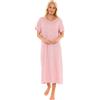 Suzy & Me Ladies Long Plus Size Luxury Soft Touch Jersey Camicia da Notte.
