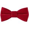 HOULIFE Papillon in velluto per bambini, regolabile, pre-annodato, per ragazzo, ragazza, tinta unita, papillon a farfalla, per feste, balli, banchetti e matrimoni
