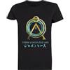 Generico There Is No Place Like Home T-Shirt Manica Corta da Donna Nera