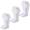 Marchare Calze alte al ginocchio per neonate e bambine, calze in cotone per uniformi e abiti, confezione da 5, 0-5T