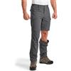 Flyplus Pantaloni da trekking convertibili da uomo con 7 tasche, chiusura | Impermeabile, leggero, elasticizzato in 4 direzioni con vita semi-elastica per abbigliamento tattico, safari ed escursionismo