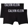 Calvin Klein Mutande Intimo Boxer Aderenti Neri Bambino in Confezione da 2 (IT, età, 14 Anni, 16 Anni, Regular, Bambino, Nero)