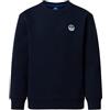 NORTH SAILS Felpa Bambino in Cotone Organico con Patch sul Petto
