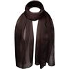 Basic Sense Sciarpa leggera e morbida classica in tinta unita, tessuto con effetto vedo non vedo semi opaco, un tocco di lusso a qualsiasi outfit, 47 x 160 cm