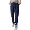 Gianni Lupo Pantalone Uomo 100% Lino Modello Chinos Slim Fit con Coulisse Colore Blu Navy Taglia 46