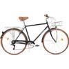 FabricBike Southken - Bicicletta da passeggiata classica 28, bicicletta retrò, 7 V, portabagagli, manubrio e sella regolabile.