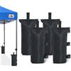 ABCCANOPY Sacchetti di sabbia per gazebo da 38,1 kg, di grado industriale, confezione da 4, colore nero