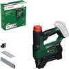 Bosch 18V System Graffatrice/Chiodatrice a batteria AdvancedTacker 18V-25 (Potente graffatura e chiodatura 2 in 1; incl. graffe, chiodi, accessorio distanziatore, cappuccio portafili)
