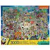 Aquarius Puzzle Spongebob Squarepants (puzzle da 3000 pezzi), commercializzazione e oggetti da collezione di Spongebob con licenza ufficiale, antiriflesso, precisione di montaggio, 81,3 x 114,3 cm