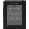 jiongcln Frigorifero per vino, 12 bottiglie, 32 l, intervallo di temperatura 12 °C-18 °C, silenzioso, termoelettrico, illuminazione a LED