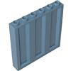 XYEIUGO GDS-90410 Mattoncino Murale Ondulato 1x6x5 10 Pezzi compatibile con Lego 23405 Mattoncini da Costruzione MOC Colore Bleu sable