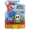 Super Mario Action figure verde timido da 10,2 cm con blocco POW