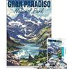 JIANGENNF Puzzle per adulti da 1000 pezzi Gran Paradiso Italia, gioco rilassante, migliora la memoria, compleanno e Natale 38x26cm