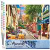 Figured'Art Dipingere con i Numeri - Paint by Numbers Vicolo a Parigi, Passatempo per Adulti, Kit Completo, Hobby Creativi - Quadri fai da te 40x50cm senza cornice