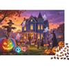 DAFUfbw Haunted Puzzle 1000 Pezzi Carta Riciclata Halloween House Puzzle for Ragazzo & Ragazza Divertente Present & Attività for Home Great Regalo for Child's Birthday 52x38cm/1000pcs