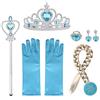 URAQT 6pcs Accessori Principessa Dress Up, Diadema da 3 a 9 Anni,Blu | Accessori Costumi da Principessa Set, Accessori Abito per Carnival Birthday Party Festa di Halloween, Cosplay