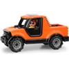 LENA - Truckies pickup 20 cm, cabina di guida apribile, con gancio di traino e figura giocattolo, da 2 anni, adatto per uso interno ed esterno