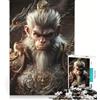 JIANGENNF Puzzle da 1000 pezzi per ragazzi Wukong il Re Scimmia giochi rilassanti attività divertenti da fare a casa ottimo regalo per gli appassionati di videogiochi 38x26cm