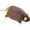 HADAVAKA Peluche Di Ratto, Morbido Peluche Con Tessuto Ultra Morbido E Confortevole, Peluche Soffice Di Grandi Dimensioni, Cuscino Realistico E Carino A Forma Di Ratto (Brown,Total length 40cm)