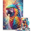 JIANGENNF Puzzle da 1000 pezzi per ragazzi con pappagallo graffiti, giocattolo educativo, attività divertenti da fare a casa, gioco stimolante, regalo 38x26cm