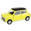 Toi-Toys Mini Cooper 1300 Modellino auto 10,5 cm con motore di ritiro in metallo modello auto giocattolo auto 4 varianti 13 (giallo)