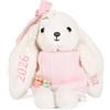 Lam Hub Fong Peluche Coniglietto Personalizzata con Nome Coniglio Morbido 25 cm Nome Ricamato o in Filo di Cotone Regalo Nascita Battesimo Compleanno e Cameretta