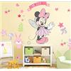 Deco-online Mouse Minnie Mouse stelle cuori Mondo delle fiabe Adesivo da parete Murale Art Deco Casa Decorazione della parete Decorazione decalcomanie Stanza del bambino