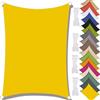MAJINGC Vela Parasole Impermeabile Dell'ombrellone 3X4M Vela Ombreggiante, Resistente ai Raggi UV 95%, Vela Ombreggiante per Piscina, Giardino, Terrazza, Parco, Piscina，Campeggio Giallo fluorescente