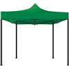 FRANKYSTAR KEBON - GAZEBO DA GIARDINO 3X3 IMPERMEABILE TENDONE PIEGHEVOLE PER FIERE