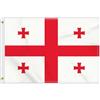 Petite Pine 2 × 3 FT Georgia bandiera, medio 60 × 90 cm 150D Georgian Outdoor banner, decorazione giardino con ottone Gromment