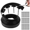 KUOFANY Bordura per Giardino 10m, Bordi Aiuole Plastica con 30 Chiodi di Fissaggio, Bordo per Aiuole Giardino, Bordo Giardino Flessibile, Lunghezza 20m, Altezza 5cm