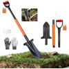 Shengou Beche da giardinaggio da taglio, 115 cm, pala da giardino, vanga speciale massiccia, denti ultra affilati in acciaio, ultra resistenti e leggeri, in acciaio 1050 minuti
