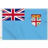 Petite Pine 2 × 3 FT Fiji Flag, Medium 60 × 90 CM 150D Fijian Outdoor Banner, Decor Garden con Brass Gromment