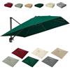 HOUKOIKBUG Telo Di Ricambio Per Ombrellone Da Esterno 3x3cm Copertura Di Ricambio Per Ombrellone Quadrato 8 Stecche Baldacchino Di Ricambio Per Giardino Piscina(Green,3x3m/9.8x9.8ft)