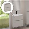 evineo ineo5 evo mobile La: 60 cm, con 2 scomparti estraibili, con maniglia incassata, BE0956CM, ineo5 evo [Mobili da Bagno > Mobili Lavabo]