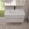 evineo ineo5 evo mobile La: 100 cm con 2 scomparti estraibili, lavabo slim bianco,, BE0836WH+BE0958CM, ineo5 evo [Mobili da Bagno > Mobili con Lavabo Integrato]