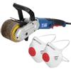 DEDRA DED7933A01 - Set satinatrice 1300 W + spazzola in metallo e nylon + 2 maschere antipolvere FFP2