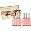 abbazia Cuvée Prestige spumante rosè brut (pacco da 6 bt x 0,75 L) + Sciabola del Sommelier Yeseatis manico color bronzo