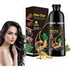 Utapossin Shampoo colorante per capelli 3 in 1, per uomini e donne, shampoo colorante naturale e duraturo (nero)