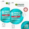 Garnier PureActive Pimple Patch Cerotti Idrocolloidali Invisibili Imperfezioni Ridotte in 8 Ore Brufoli Visibilmente più Piatti Formano una Barriera Protettiva Assorbono il Sebo in Eccesso - 88 Patch