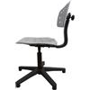 FITEX Sedia Operativa DIAMOND Ergonomica in PP Rinforzato Forato con Piedini in Gomma, per Ufficio, Smart Working e Studio - CE Made in Italy - Grigia