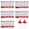 TNLQWZ 20 Pezzi Sacchetti Halloween, Sacca di Sangue Bevande per Vampire | 250ml,Contenitore per Feste con 2 Imbuti e 4 Ganci a S, Antigoccia Riutilizzabile, Decorazioni Halloween Accessori