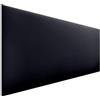 DHOME Testiera Imbottita Liscia in Similpelle Altezza 70CM Spessore 4cm e 8cm per Parete Acustica Testate Letto Pannello Fonoassorbente Camera da Letto (Similpelle Nero, 160cm, Spessore 4cm)