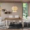 REDÒKASA Tavolo da pranzo allungabile L 137 (+48) x P 90 x H 79 Linea MONACO, realizzato in legno 100% MADE IN ITALY, design moderno per cucina, sala da pranzo, soggiorno (Cashmere/Mercure)