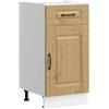 vidaXL Base da Cucina Kalmar Rovere Artigianale in Legno Multistrato