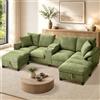 Scisola 295cm Divano angolare a U, divano angolare a 4 posti Sofa für Wohnzimmer