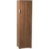 milani home - armadietto 1 anta 40 x 33 x 151 cm, marrone, truciolare bilaminato, mobile contenitore multiuso per soggiorno cucina bagno