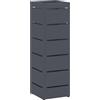 vidaXL Stand per Ombrelli da Pioggia Antracite 15,5 x 15,5 x 49 cm