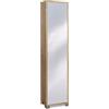 Sarmog Colonna 1 Anta Specchio Kit Noce Stelvio Specchio Naturale 190X43X29 Cm