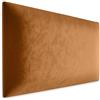 Muralo Pannello Imbottito da Parete in Velluto - 60x40 cm, Giallo miele | Cuscino da parete trapuntato in velluto, effetto 3D, montaggio a parete con colla, ideale come testiera del letto o schienale
